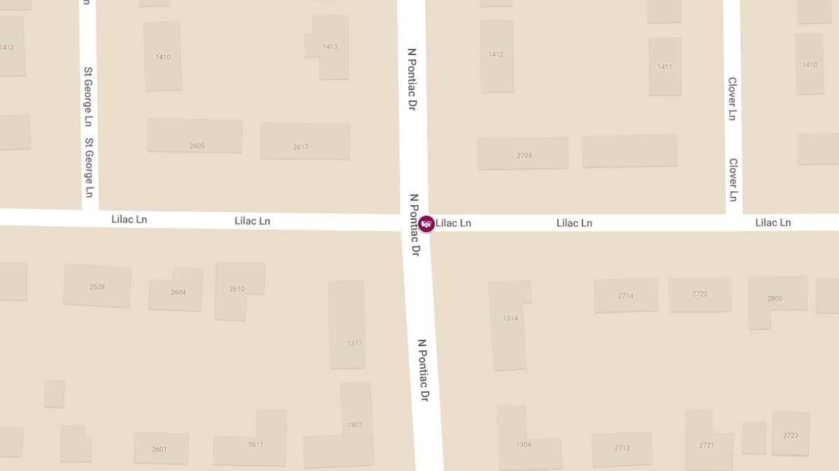 Traffic Accident at Pontiac Dr & Lilac Dr Causes Blockage