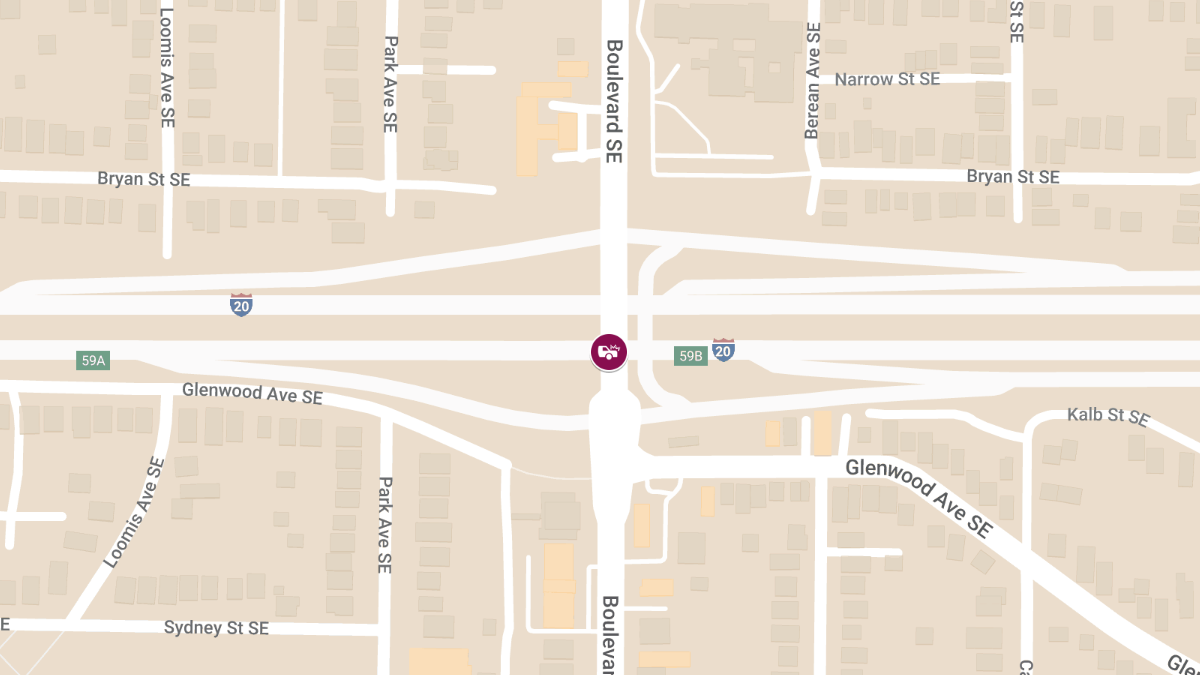 Traffic Accident on I-20 W at Boulevard SE Results in Injuires