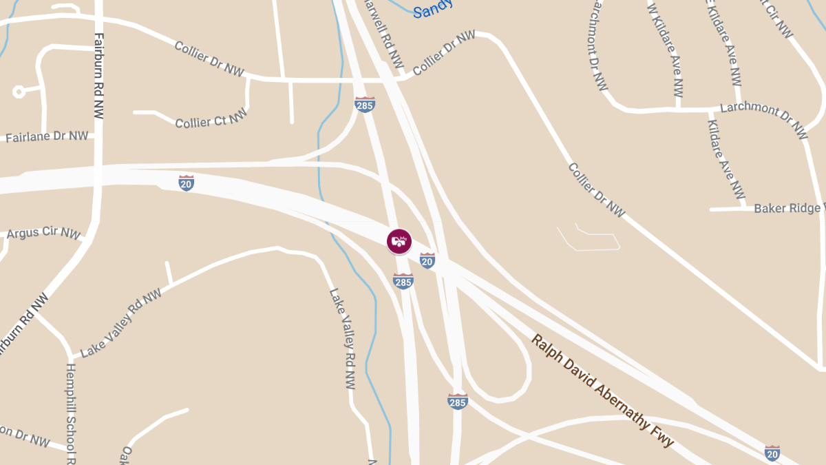 Traffic Accident with Injuries at I-20 W & I-285 N