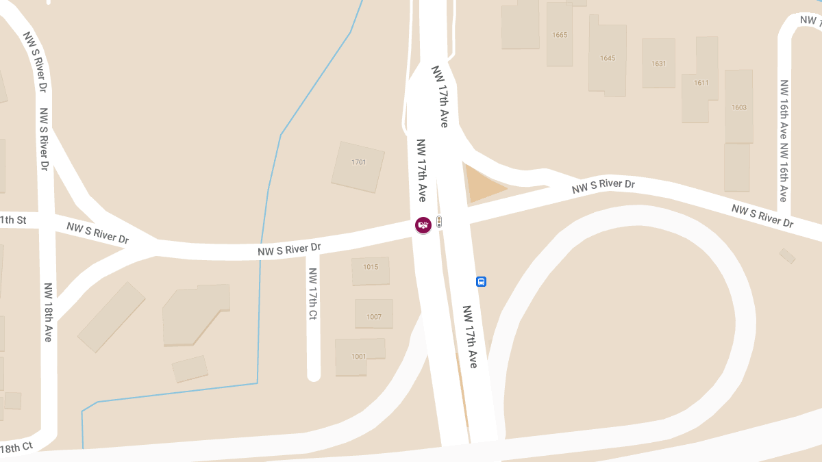 Traffic Accident with Injuries at NW 17th Ave & NW South River Dr