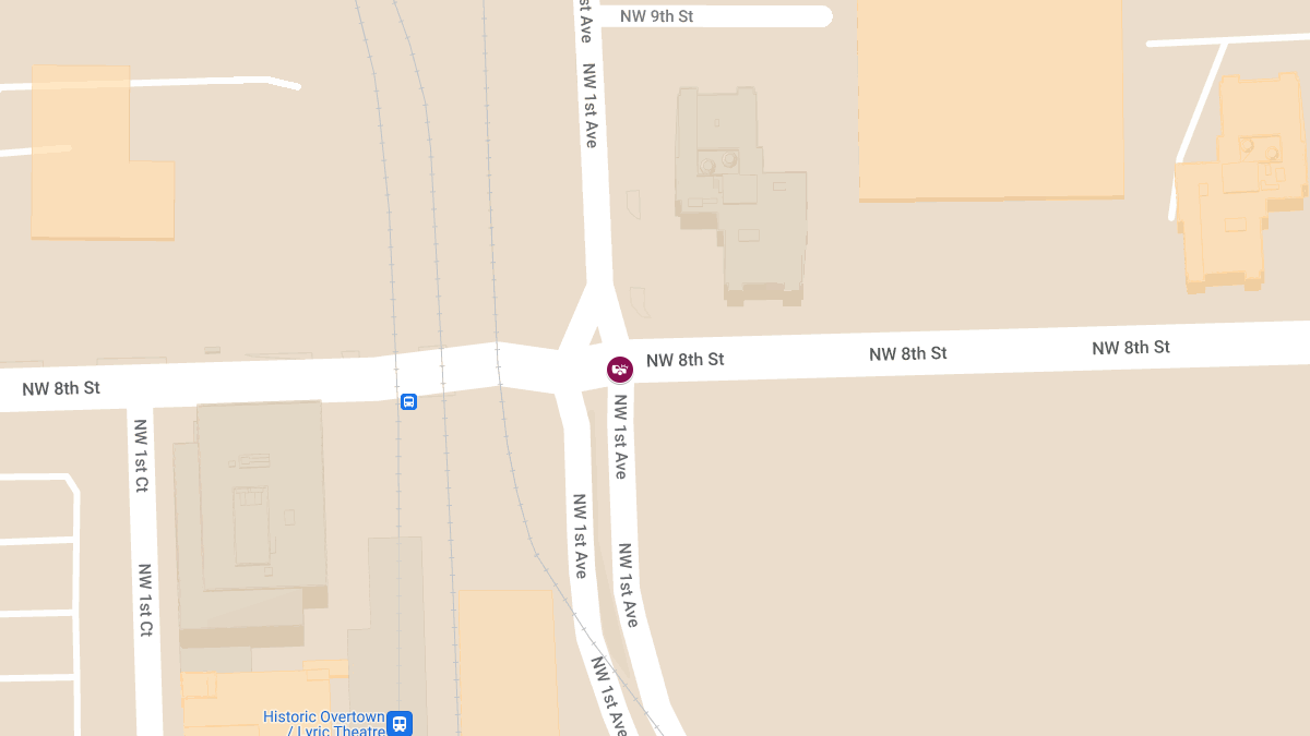 Traffic Accident with Injuries at NW 1st Ave & NW 8th St