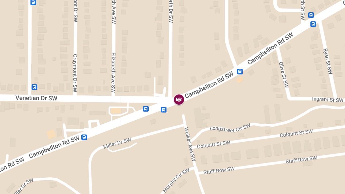 Traffic Collision with Injuries at 1359 Campbellton Rd SW