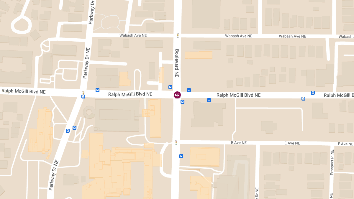 Traffic Collision with Injuries at Ralph McGill Blvd NE & Boulevard NE