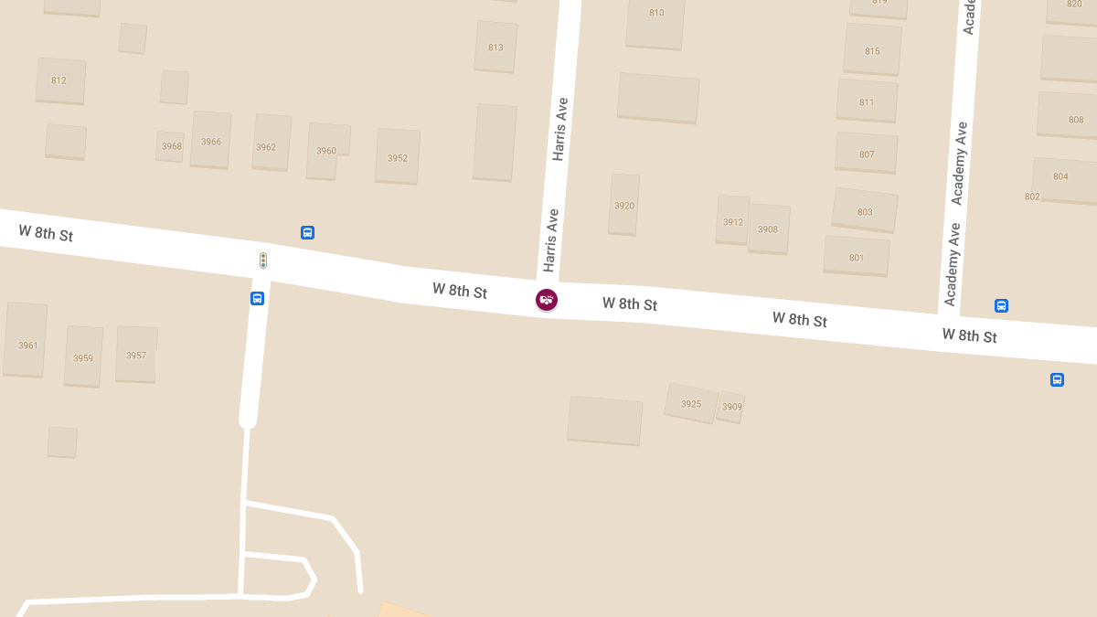 Traffic Collision with Injuries at W 8th St & Harris Ave