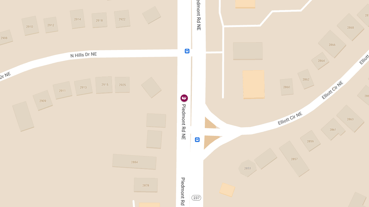 Traffic Collision with Injuries on Piedmont Rd NE