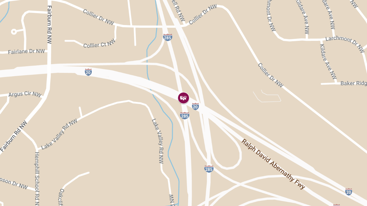 Traffic Crash with Injuries at I-20 W & I-285 N