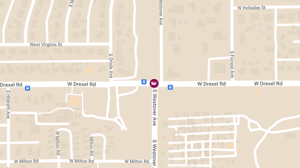 Traffic Incident Reported at W Drexel Rd & S Westover Ave