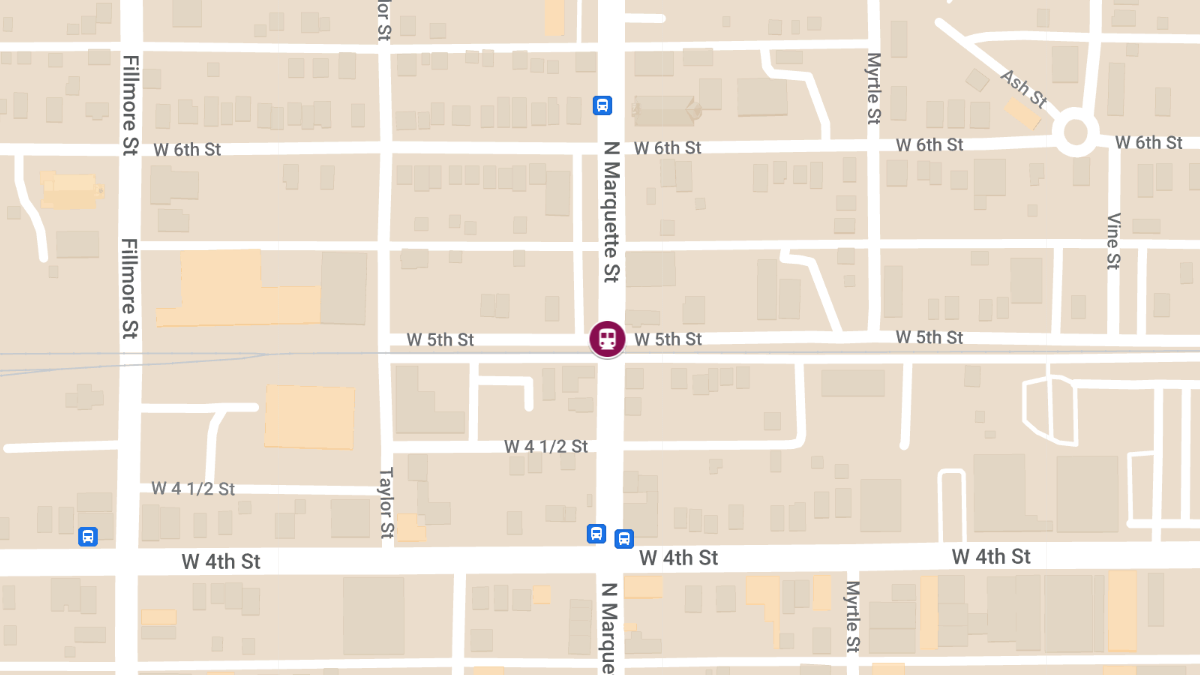 Train Strikes Car at 5th St & Marquette St, Driver Injured