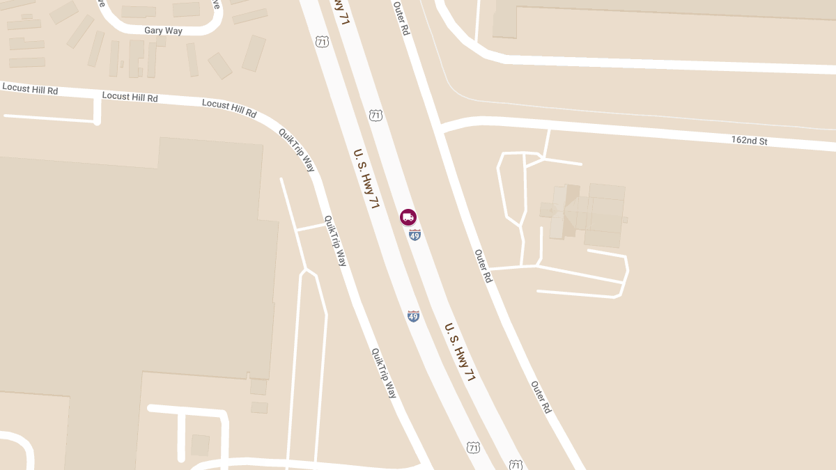 Truck Accident With Injuries at Northbound I-49 at 169.2 ERM