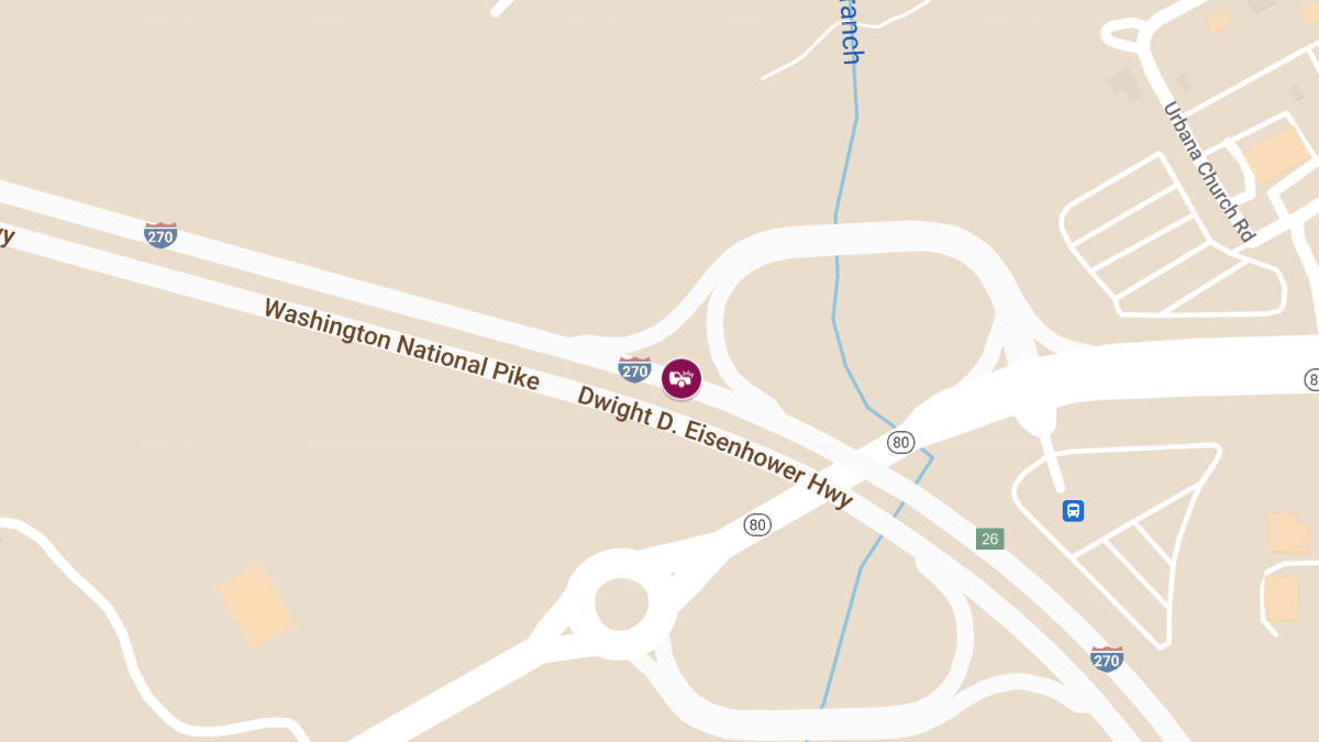 Truck Crash with Injury on I-270 SB Near MD-80