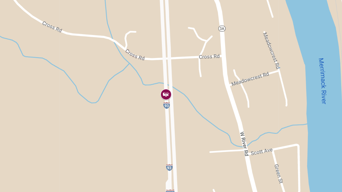 Truck Overturns in Injury Crash on I-93 SB to I-293 NB