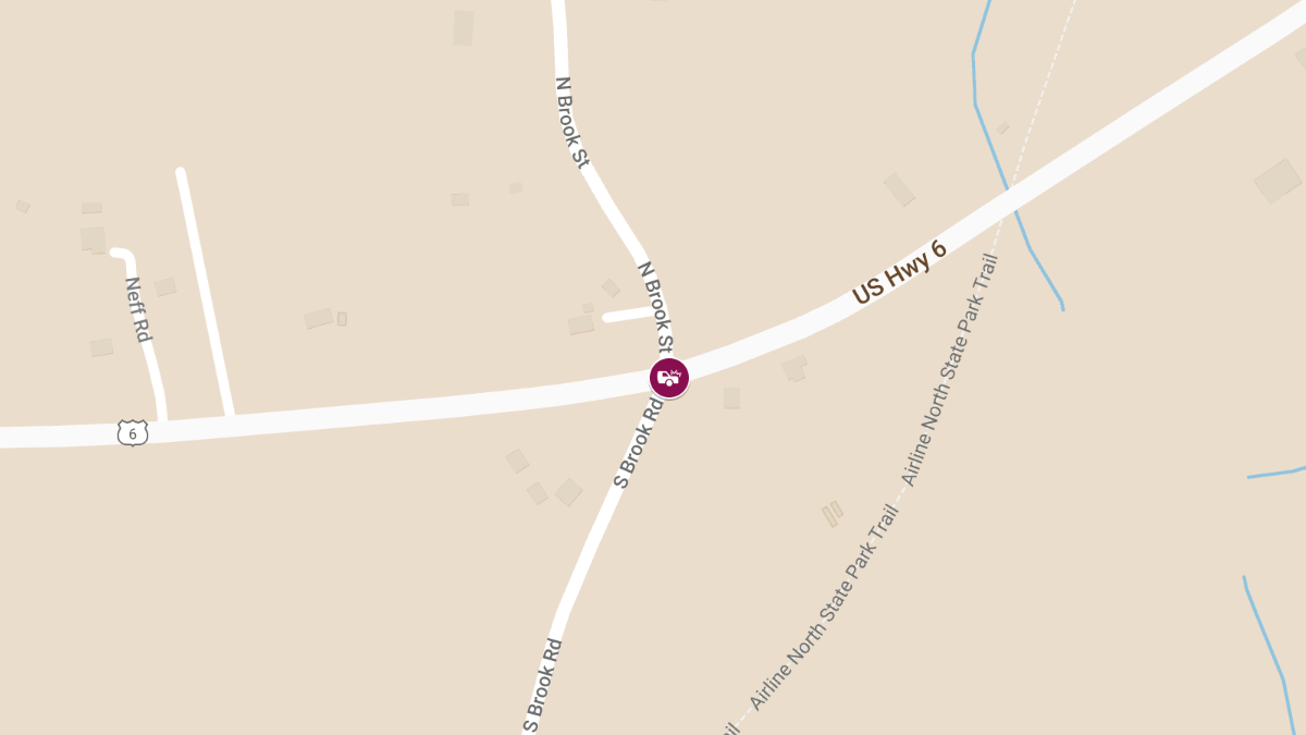 Two-Car Accident with Fire and Injuries on Hartford Turnpike (Rt 6) at N Brook St
