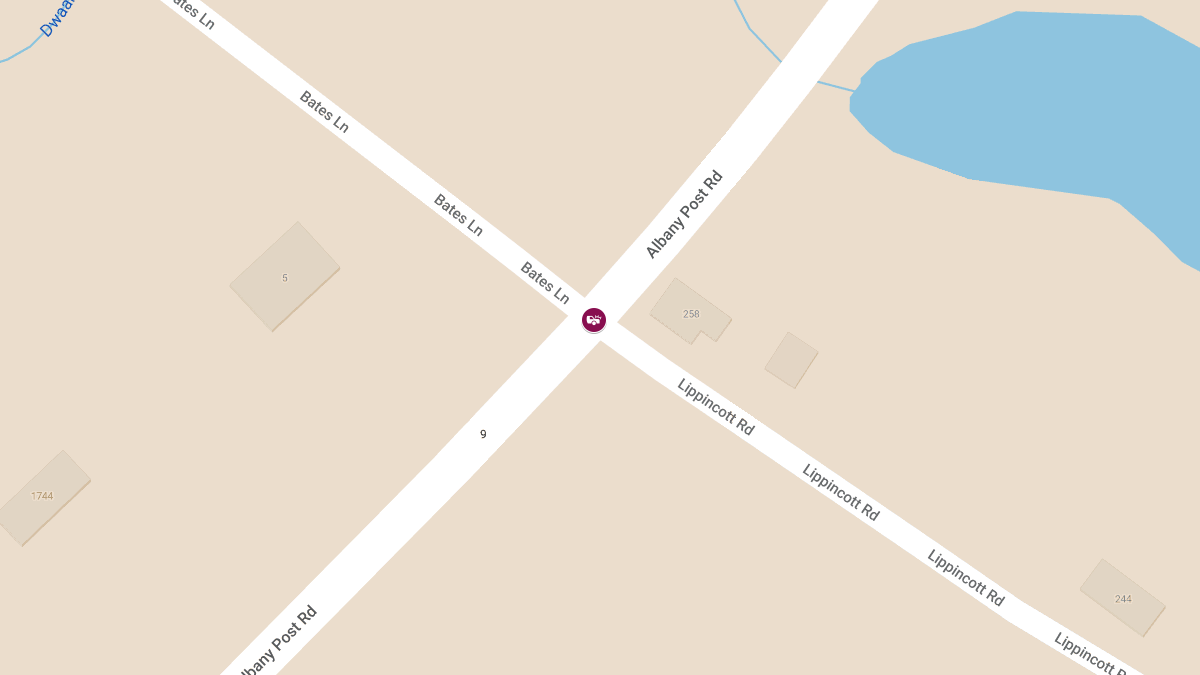 Two-Car Accident with Injuries at Albany Post Rd & Lippincott Rd