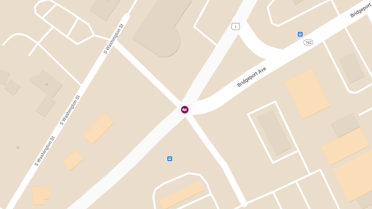 Two-Car Crash With Injuries at Boston Post Rd & Bridgeport Ave