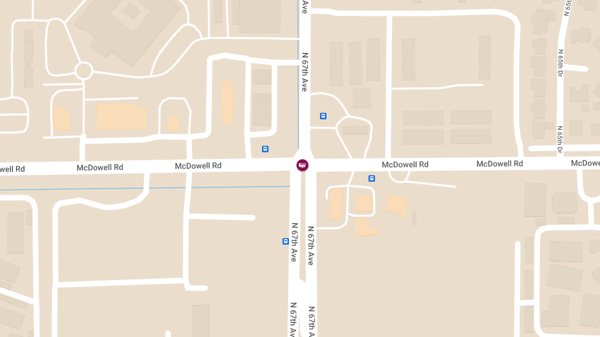 Two-Car Crash with Injuries at N 67th Ave and W McDowell Rd
