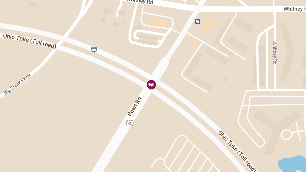 Two-Car Crash with Injuries on Pearl Rd & Ohio Turnpike Ramp
