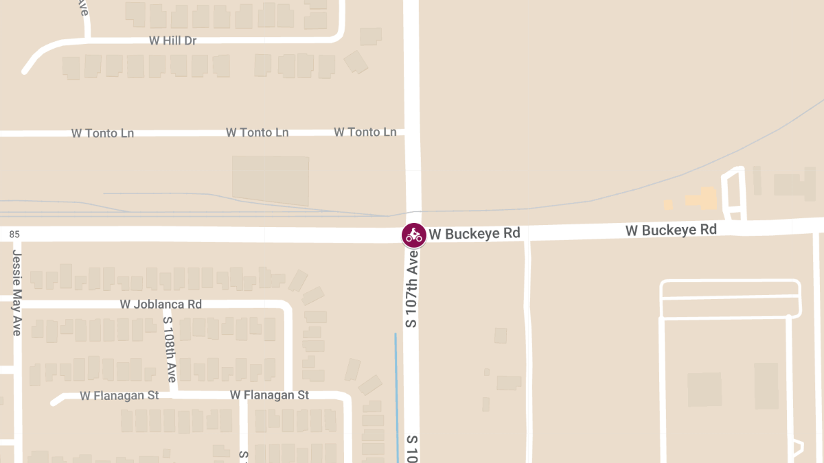 Two Hospitalized After Motorcycle and Vehicle Collision at 107th Ave & Buckeye Rd