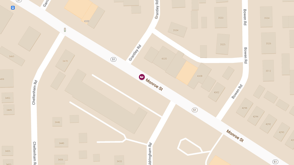 Two Injured in Car and SUV Collision on Monroe St