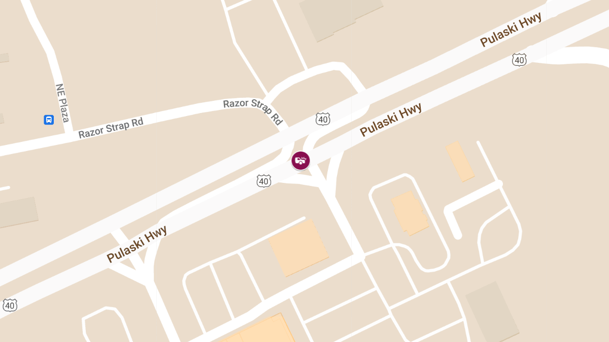 Two Injured in Crash at W Pulaski Hwy & Razor Strap Rd