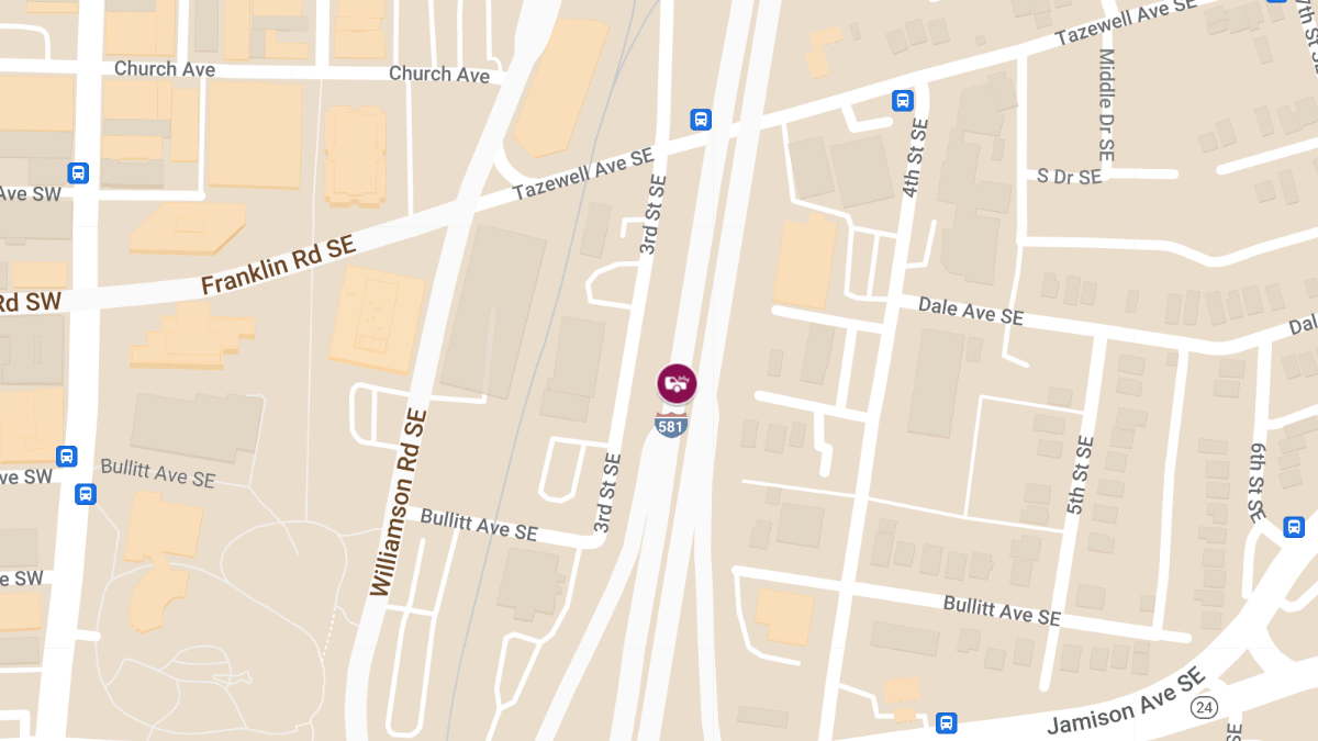 Two Injured in Multi-Vehicle Crash on I-581 Near Orange Ave