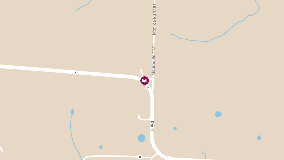 Two Injured in Rear-End Collision on Route K