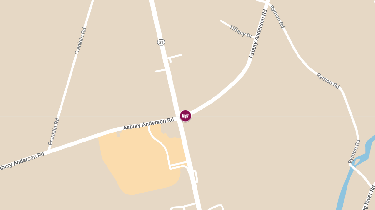 Two Injured in T-Bone Collision at Rt. 31 and Asbury Anderson Rd