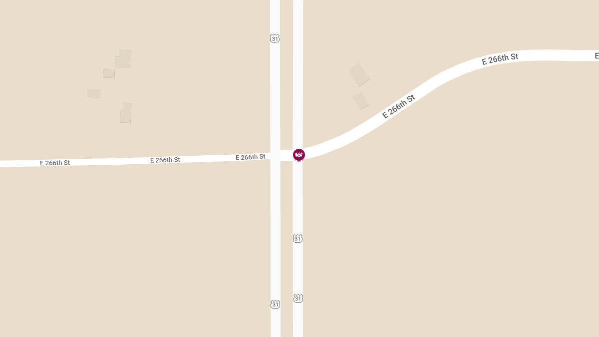 Two Injured in T-Bone Collision at US-31 NB & E 266th St