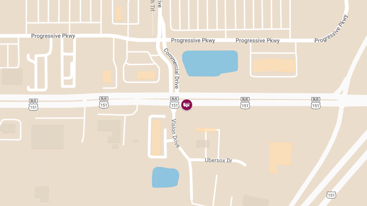 Two Injured in Two-Vehicle Accident on Business Hwy 151 and Commercial Dr