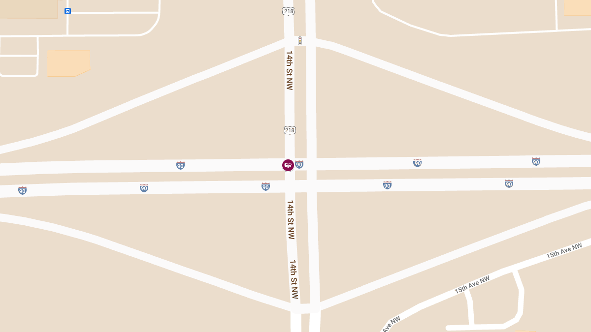Two-Vehicle Accident at Highway 218 & 14th St NW Causes Injuries