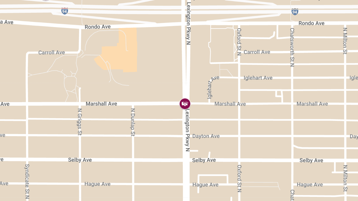 Two-Vehicle Accident at Lexington Pkwy N & Marshall Ave Results in Injuries
