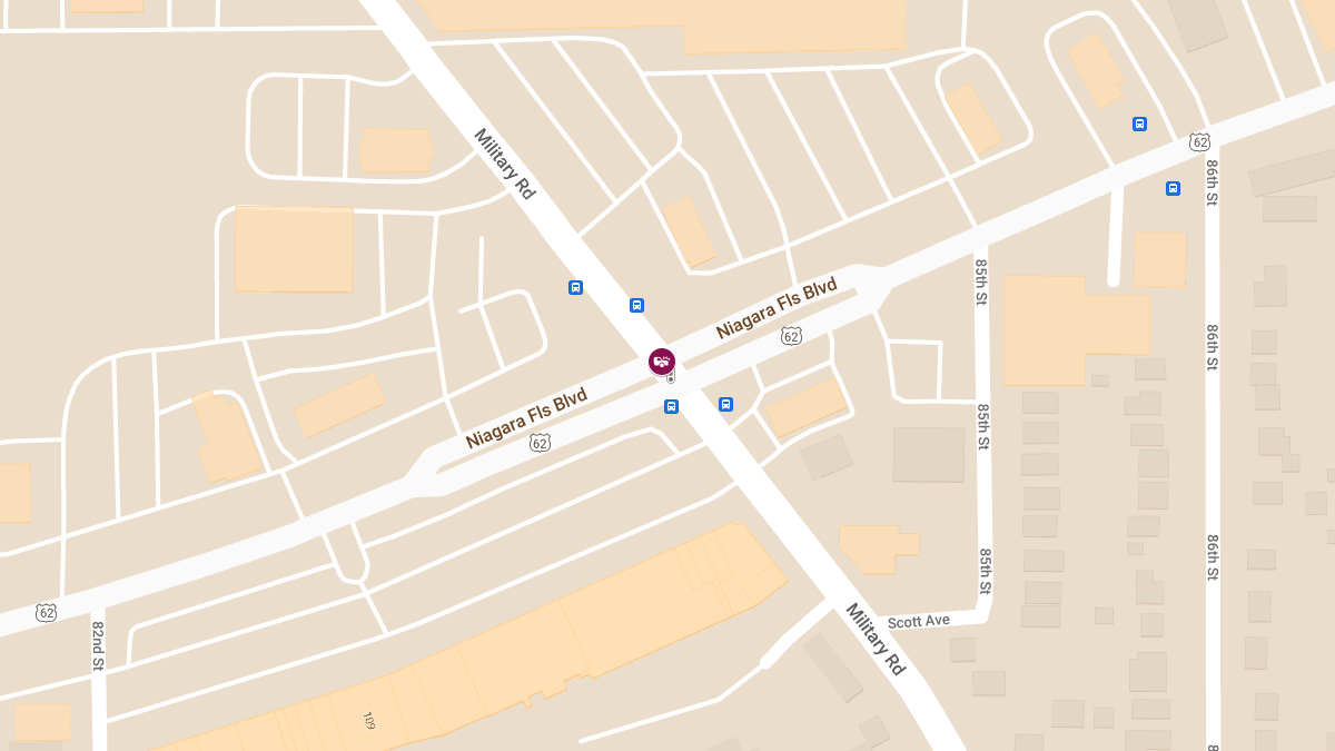 Two-Vehicle Accident at Niagara Falls Blvd & Military Rd