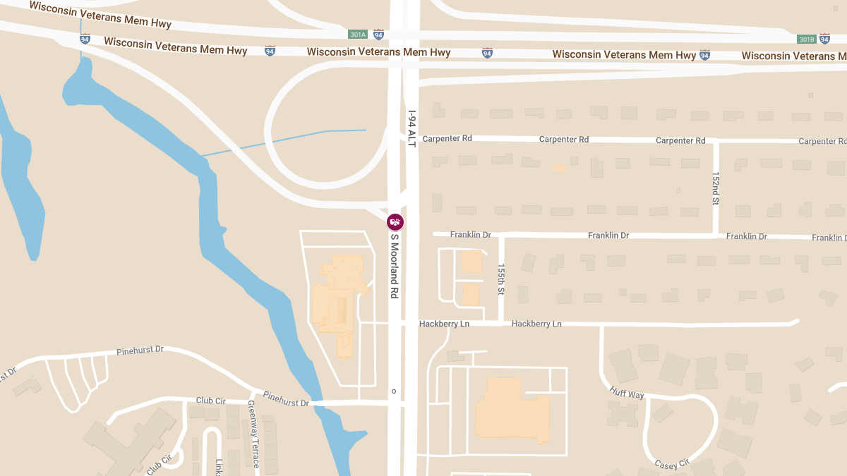 Two-Vehicle Accident at SB Moorland Rd to 94 EB Ramp