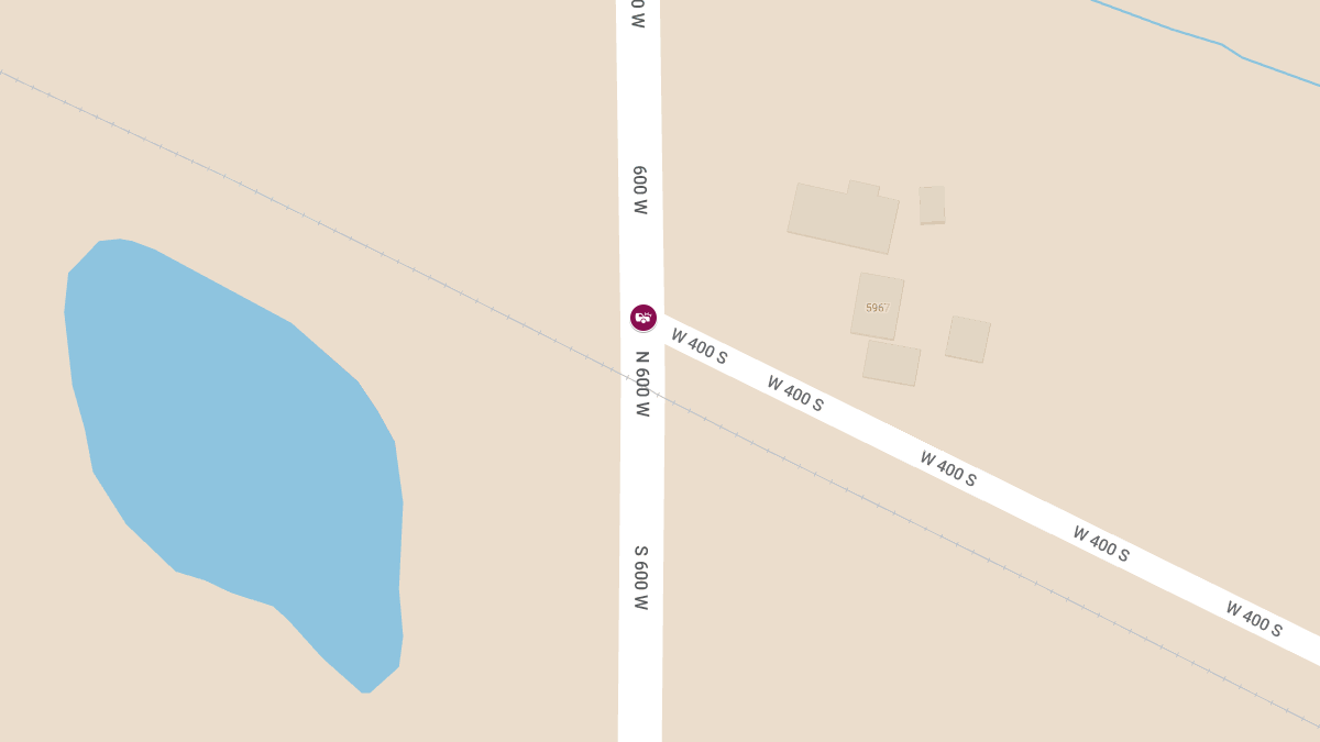 Two-Vehicle Accident with Injuries at 600 W and 400 S