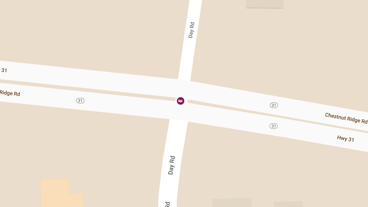 Two-Vehicle Accident with Injuries at Chestnut Ridge Rd & Day Rd