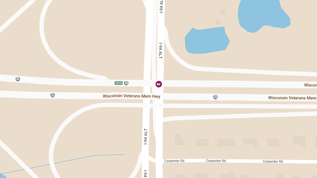 Two-Vehicle Accident with Injuries at I-94 EB Off-Ramp and Moorland Rd