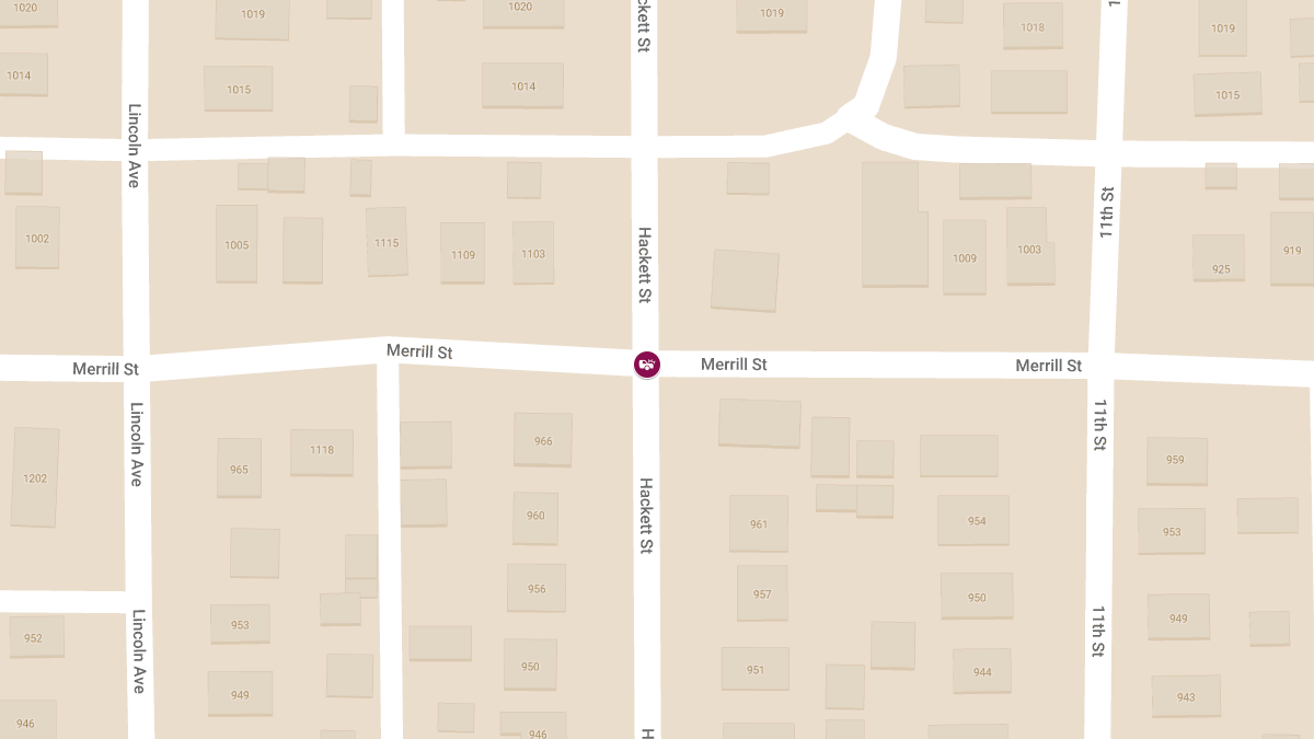 Two-Vehicle Accident with Injuries at Merrill St & Hackett St