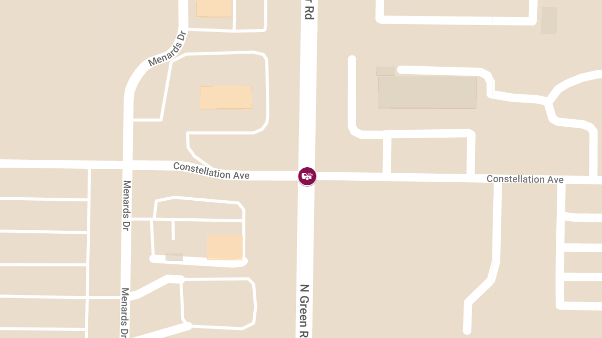 Two-Vehicle Accident with Injuries at N Green River Rd & Constellation Dr