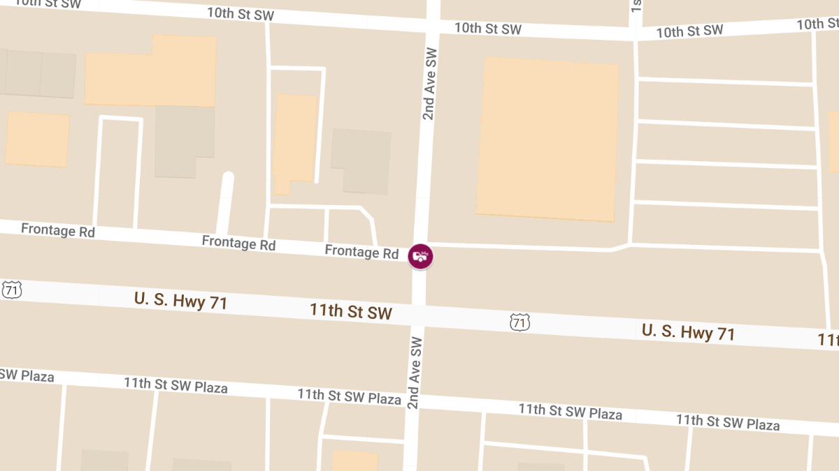 Two-Vehicle Accident with Injuries at NB Frontage Rd and 2nd Ave