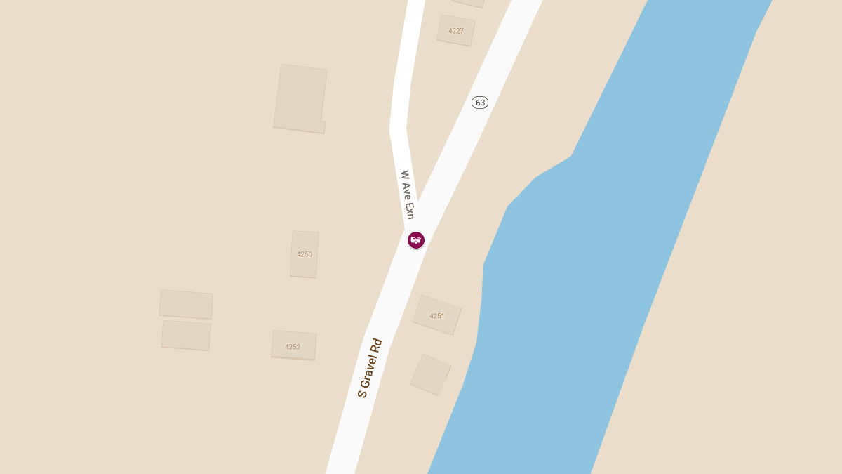 Two-Vehicle Accident with Injuries at S. Gravel Rd & West Ave Extension