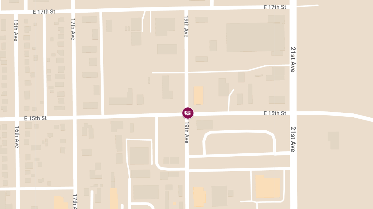 Two-Vehicle Collision Reported at 1501 19th Ave