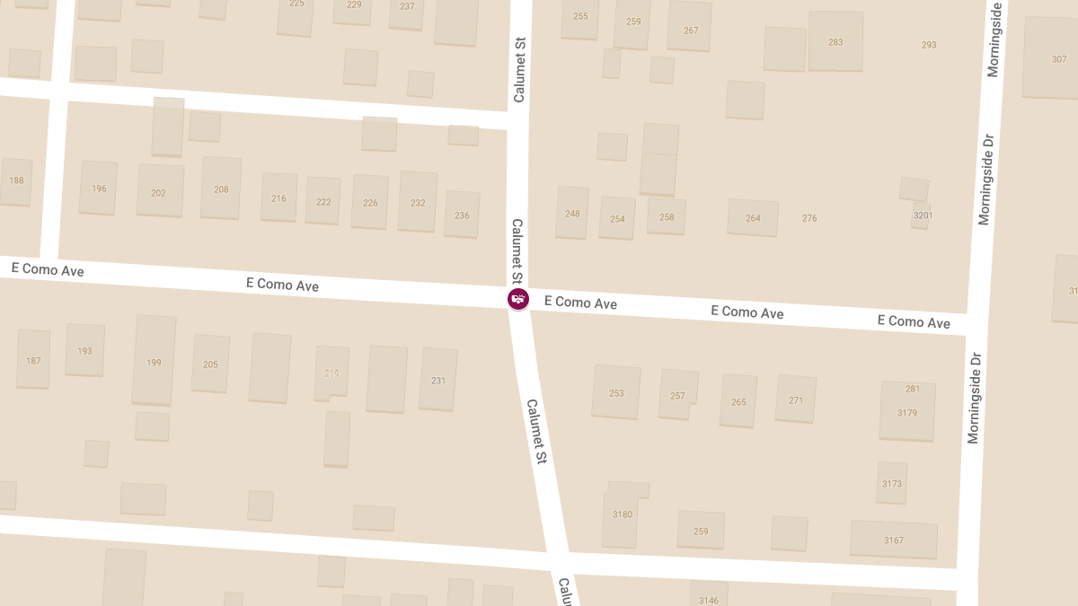 Two-Vehicle Collision With Injuries at Calumet St & E Como Ave