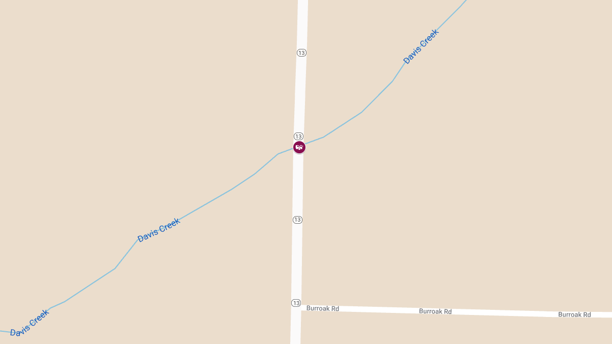 Two-Vehicle Collision on MO-13 at Davis Creek