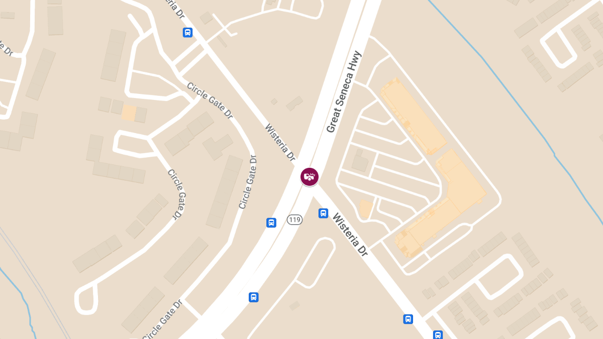 Two-Vehicle Collision with Entrapment at Wisteria Dr and Great Seneca Hwy