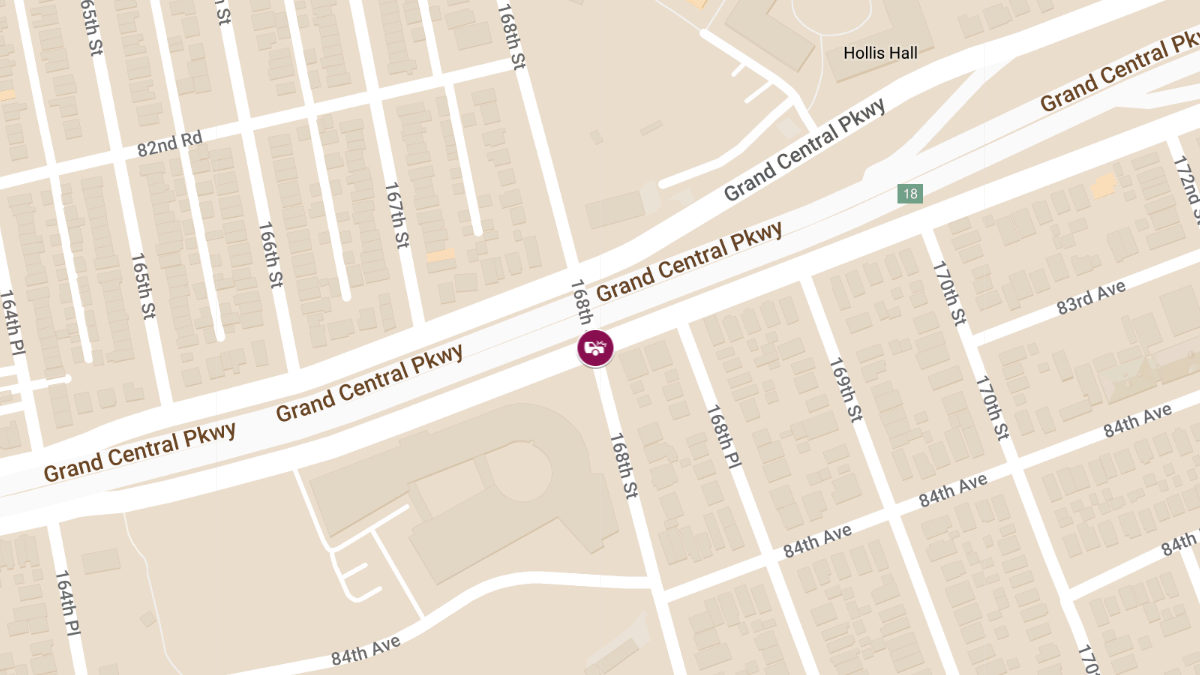 Two-Vehicle Collision with Injuries at 168th St & Grand Central Pkwy