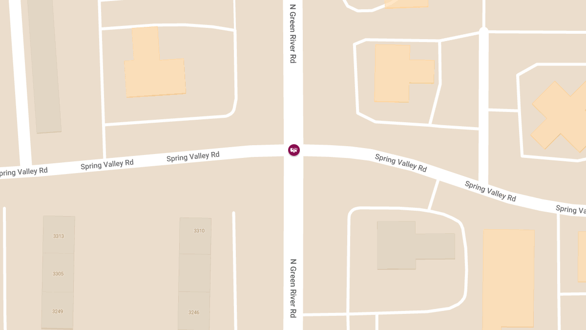 Two-Vehicle Collision with Injuries at Green River Rd & Spring Valley Rd