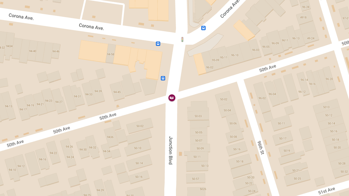 Two-Vehicle Collision with Injuries at Junction Blvd & 50th Ave