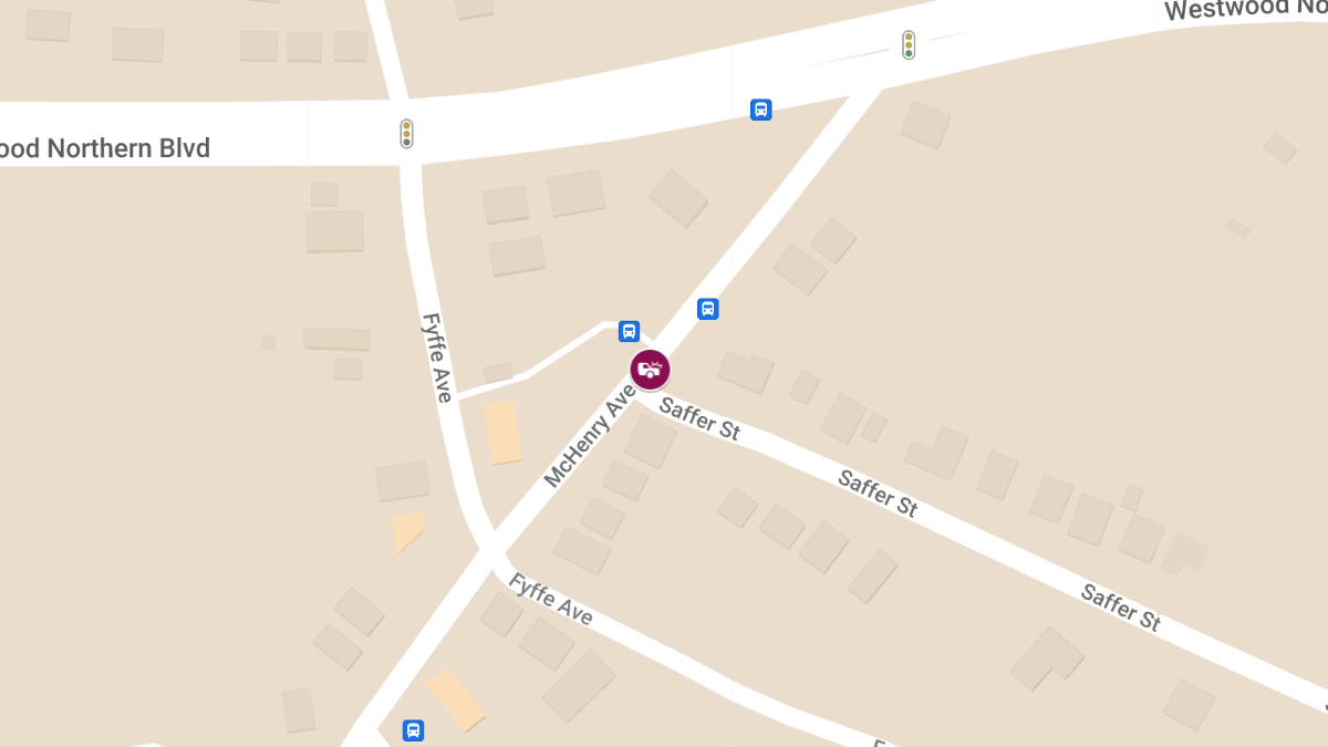 Two-Vehicle Collision with Injuries at McHenry Ave & Saffer St