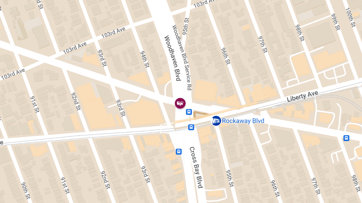 Two-Vehicle Collision with Injuries at Rockaway Blvd & Woodhaven Blvd