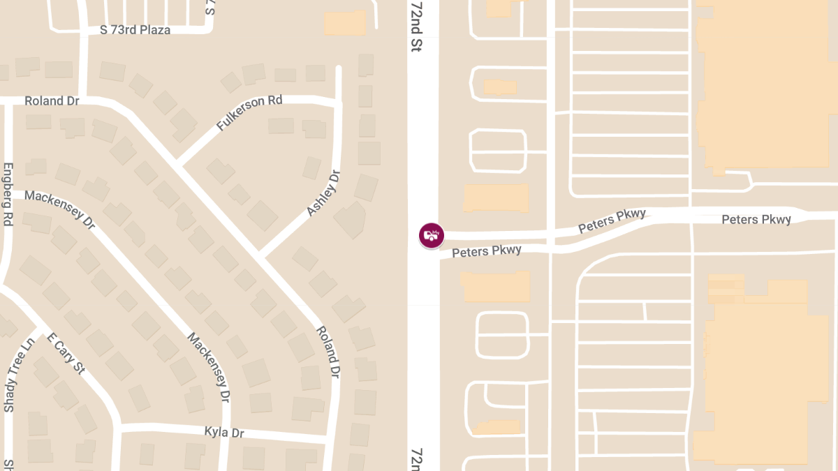 Two-Vehicle Crash With Injuries at 72nd St and Peters Pkwy