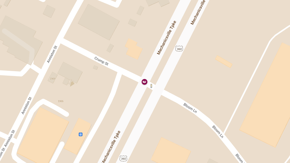 Two-Vehicle Crash at Mechanicsville Tpke & Crump St Injures One